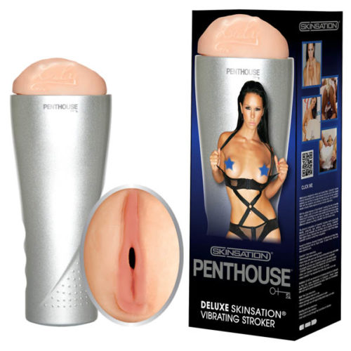 Penthouse Deluxe Vibrating Cyberskin Stroker - Laly