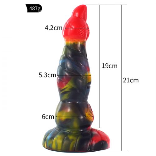 8.26 Inch Alien Suction Cap Dong In Various Colours